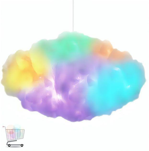 Підвісний нічник Хмара з RGB підсвічуванням, додатком і пультомП